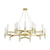 Industrialna złota lampa wisząca szklane klosze tuba klasyczna minimalistyczna uniwersalna CANDELA-15 DN1505-15 gold Step Into Design